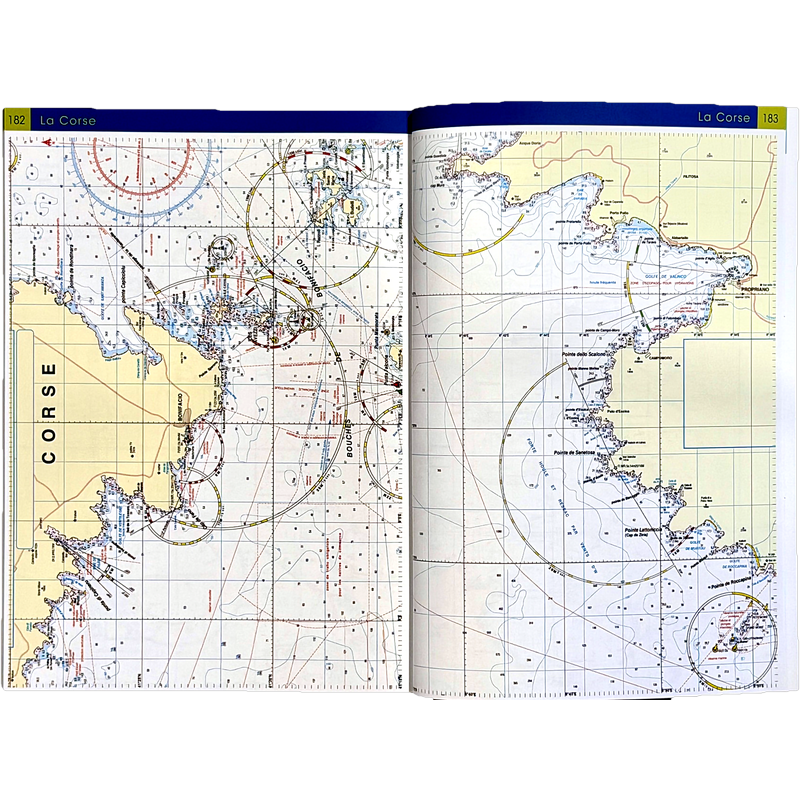 Cartographie de la Corse, Bonifacio et golfe de Valinco, dans le bloc marine Vagnon 2027